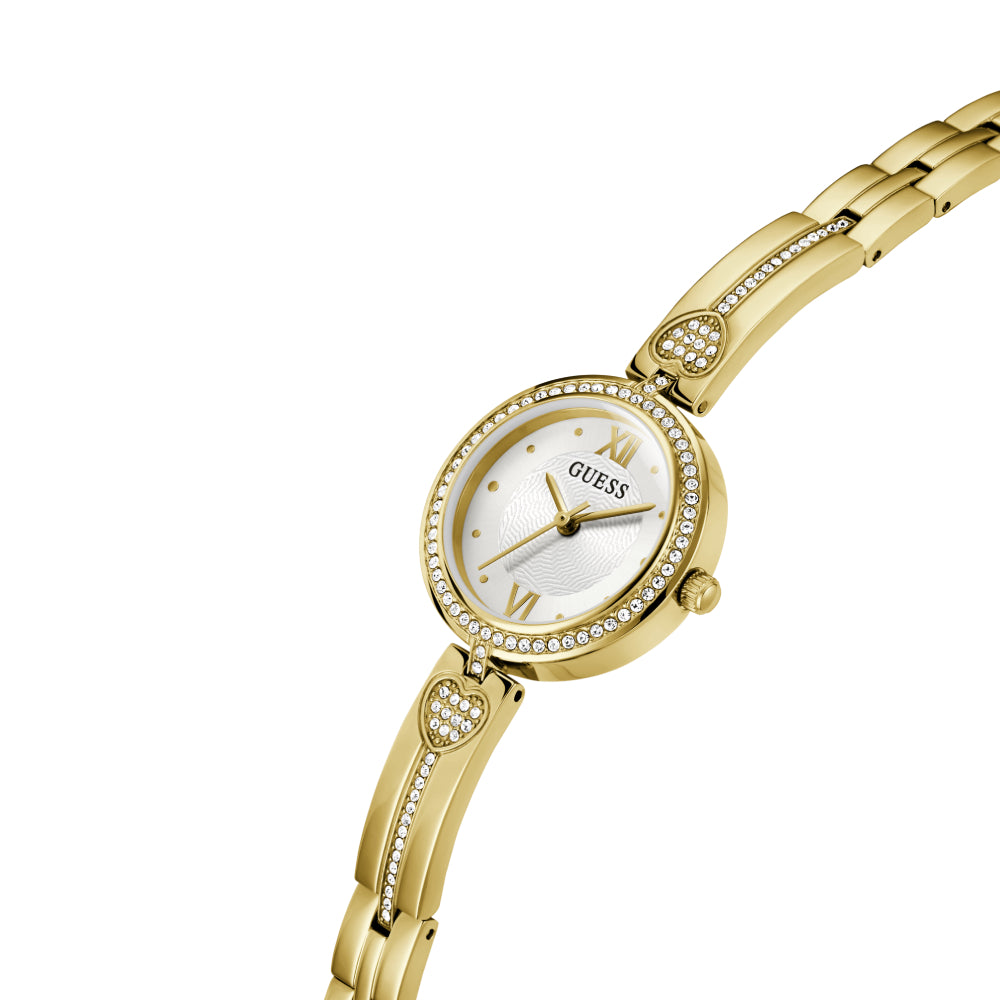 Guess Women's Quartz Watch with White Dial - GWC-0253