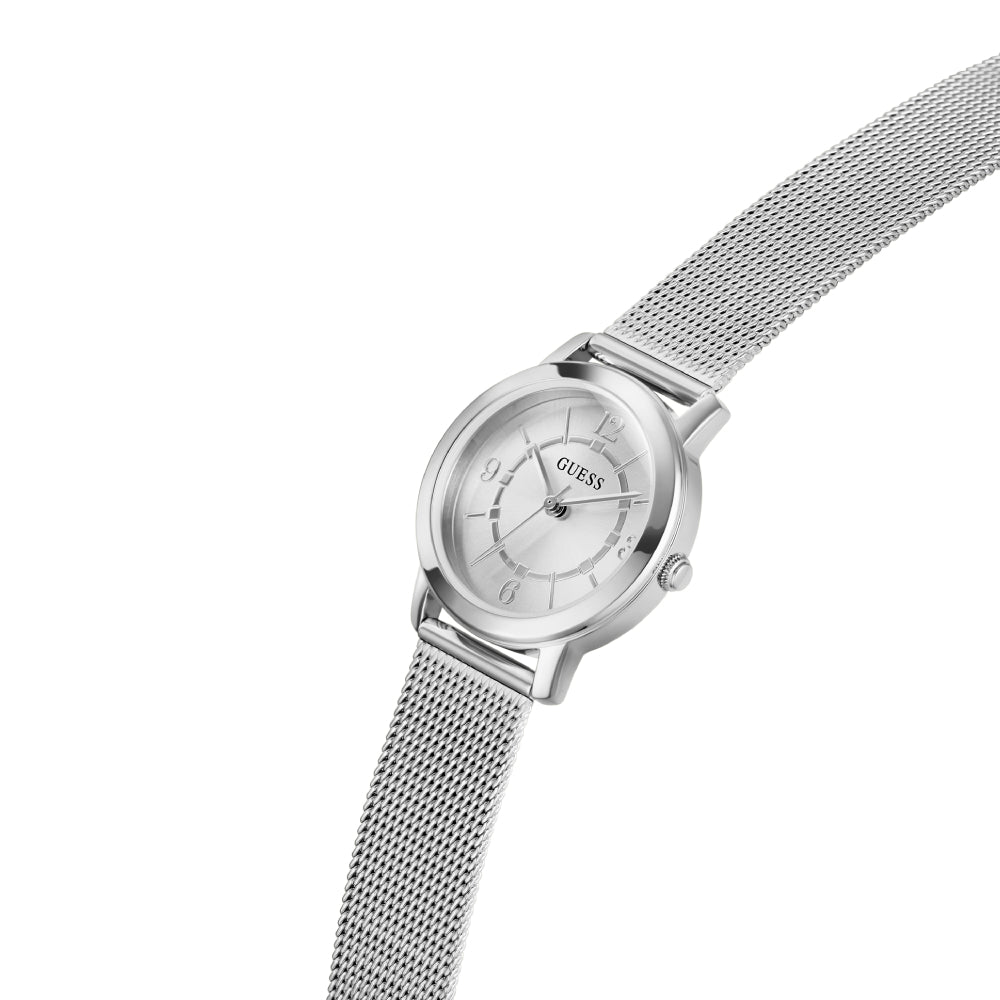 Guess Women's Quartz Watch with Silver Dial - GWC-0261