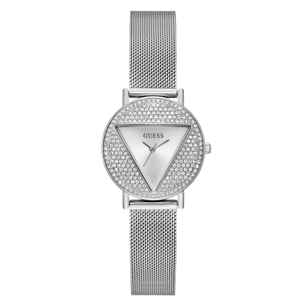 Guess Women's Quartz Watch with Silver Dial - GWC-0278