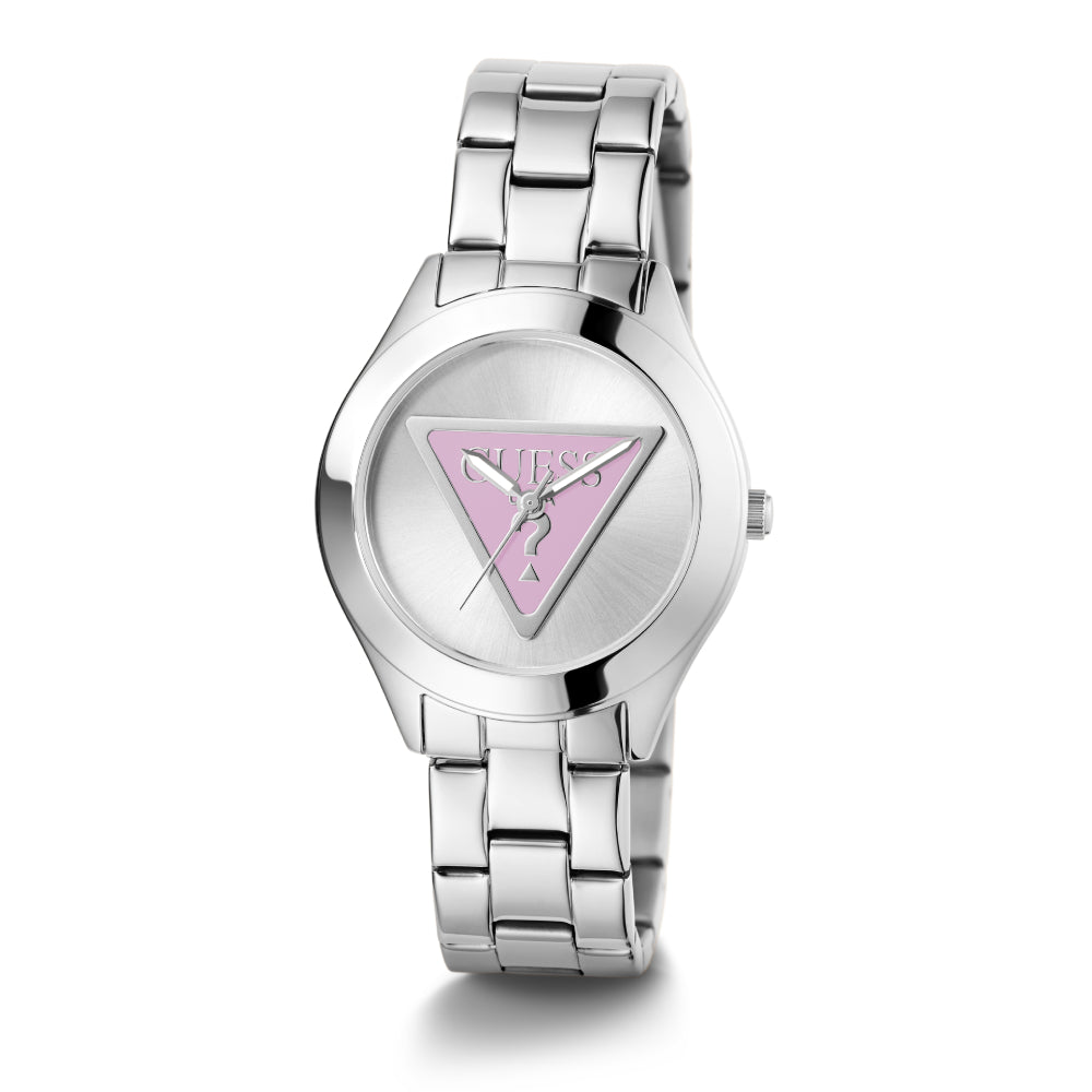 Guess Women's Quartz Watch with Silver Dial - GWC-0280