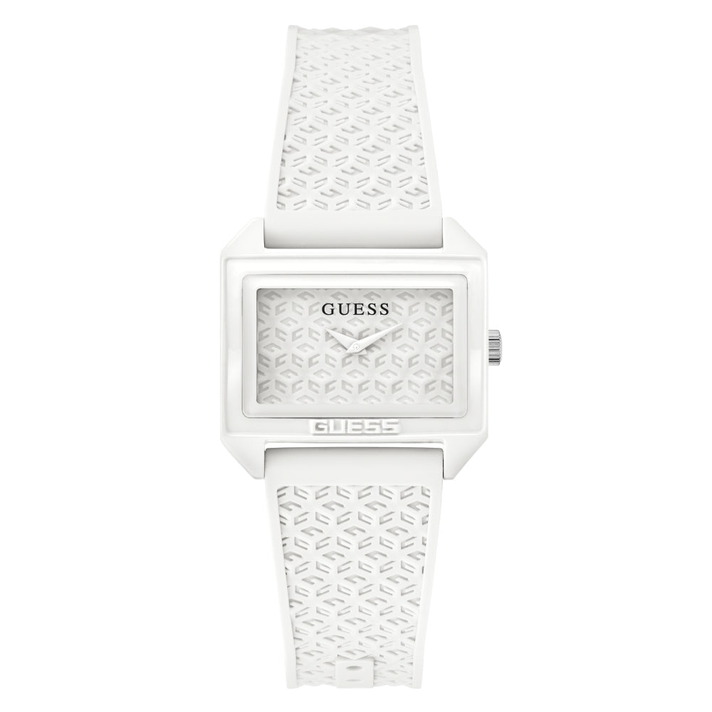 Guess Women's Quartz Watch with White Dial - GWC-0282