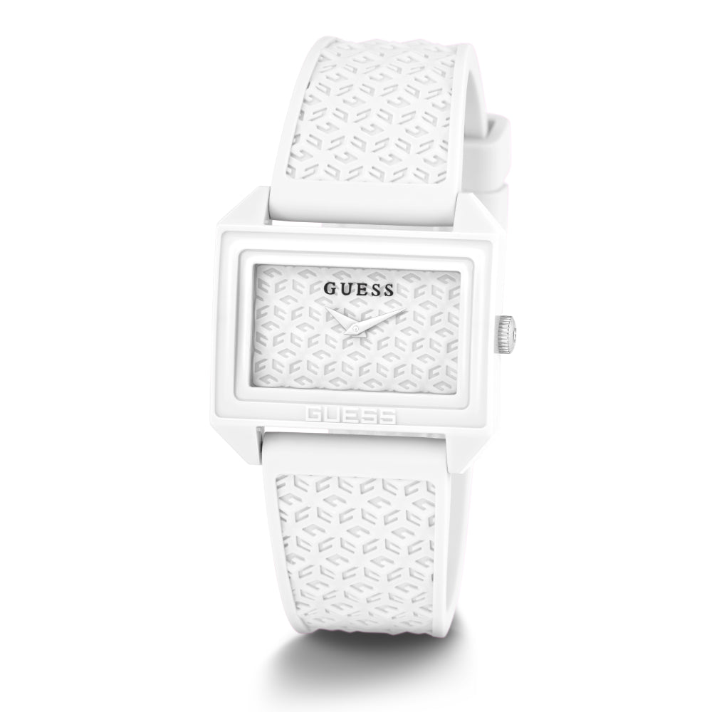 Guess Women's Quartz Watch with White Dial - GWC-0282