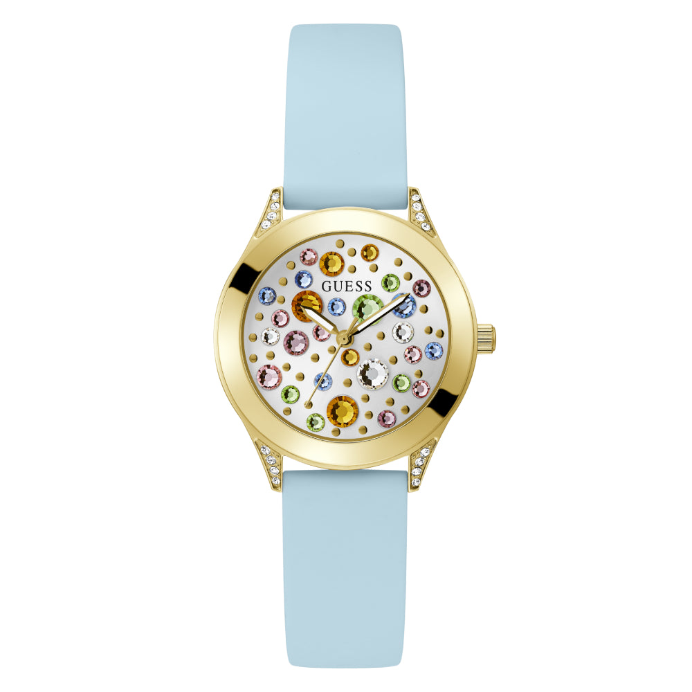Guess Women's Quartz Watch with White Dial - GWC-0284