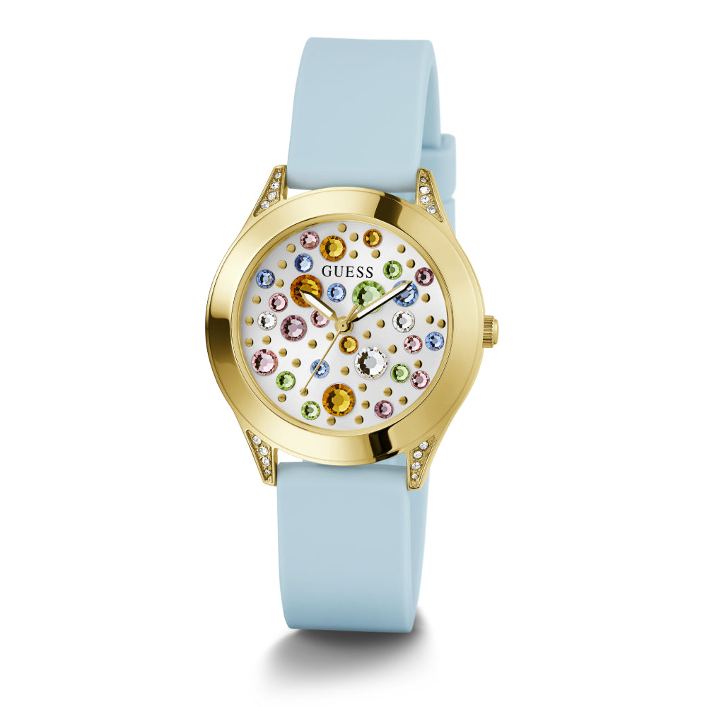 Guess Women's Quartz Watch with White Dial - GWC-0284