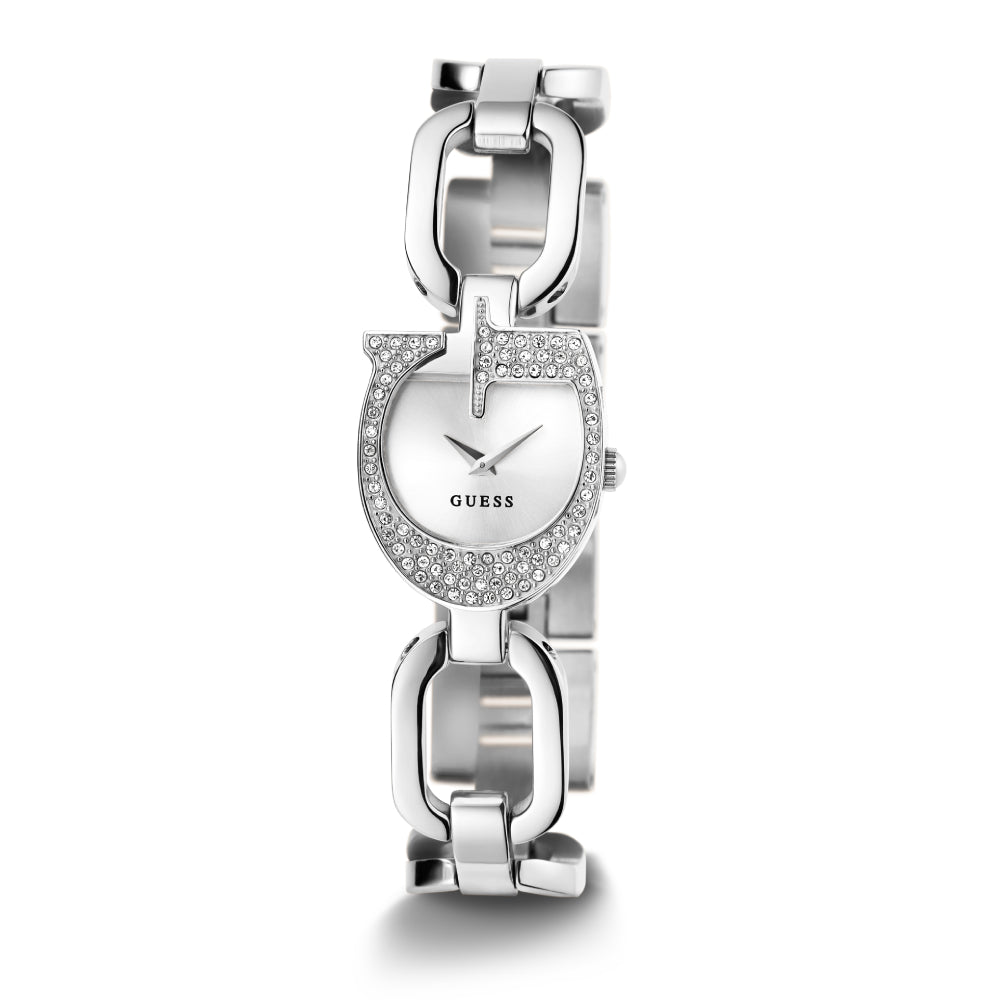 Guess Women's Quartz Watch with Silver Dial - GWC-0289