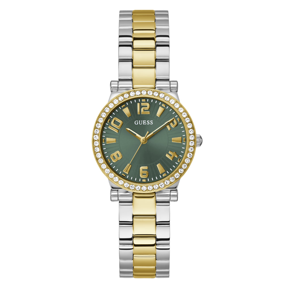 Guess Women's Quartz Watch with Green Dial - GWC-0294
