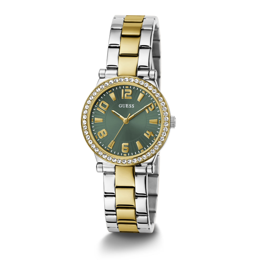 Guess Women's Quartz Watch with Green Dial - GWC-0294