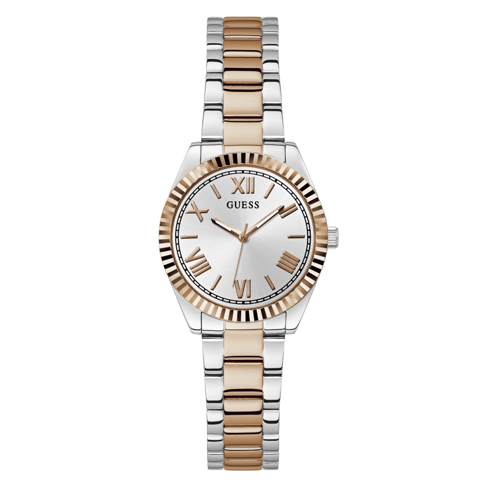 Guess Women's Quartz Watch with Silver Dial - GWC-0298