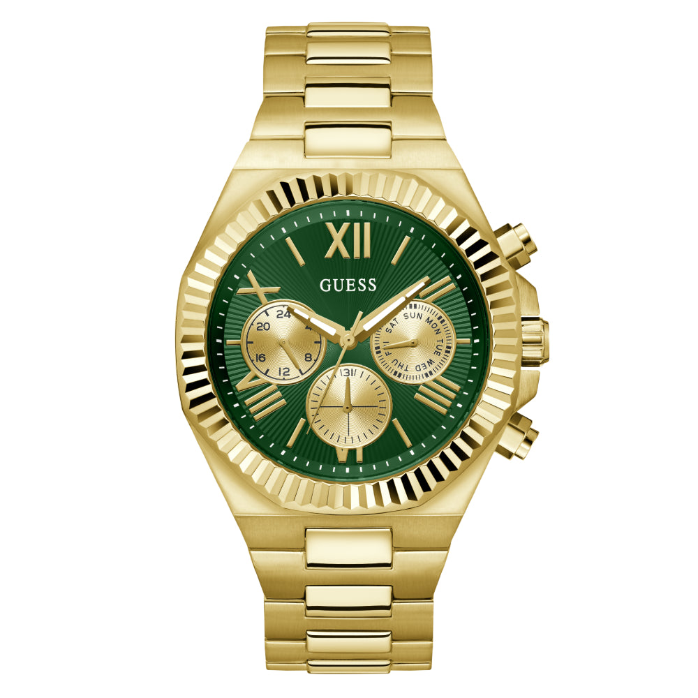 Guess Men's Quartz Watch with Green Dial - GWC-0304