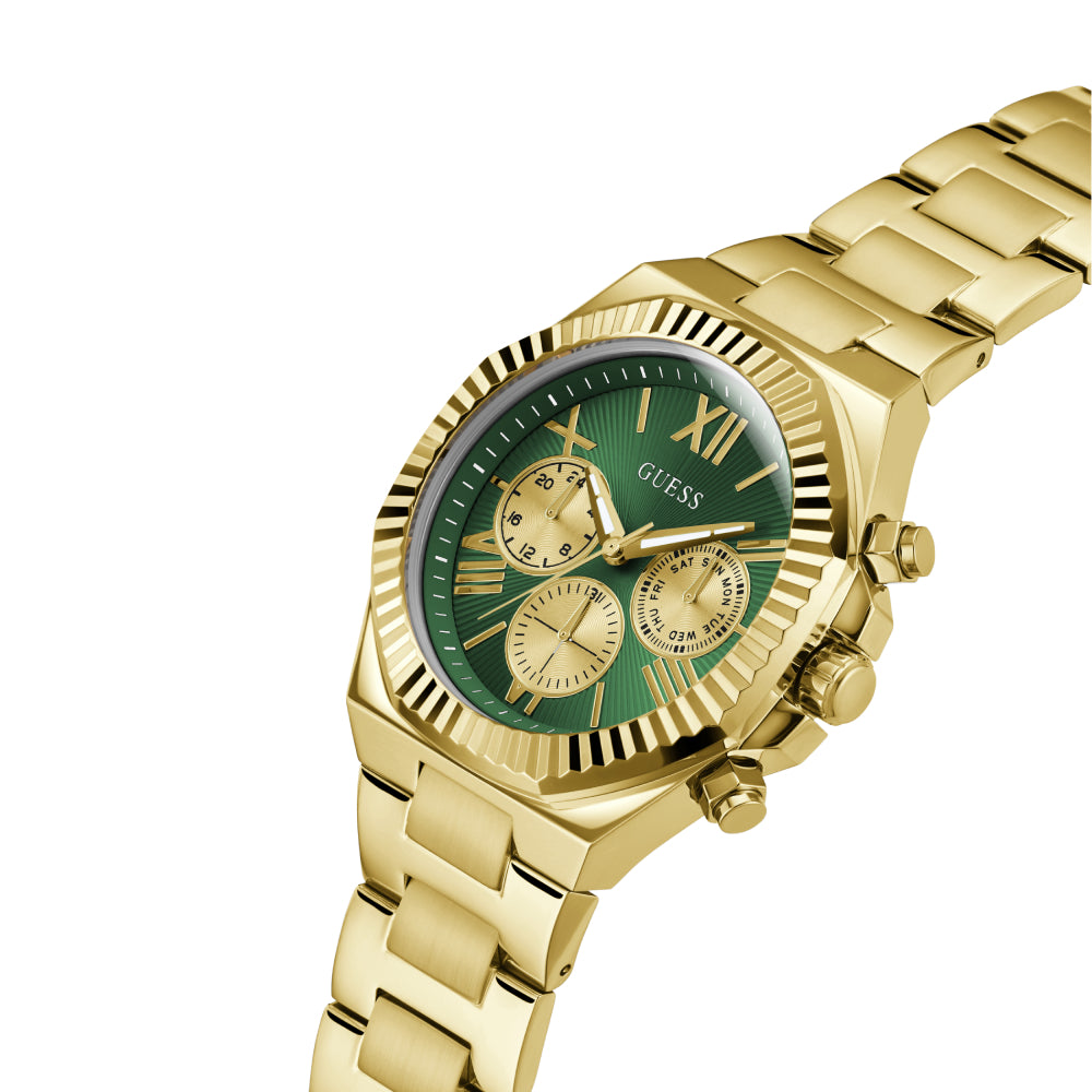 Guess Men's Quartz Watch with Green Dial - GWC-0304