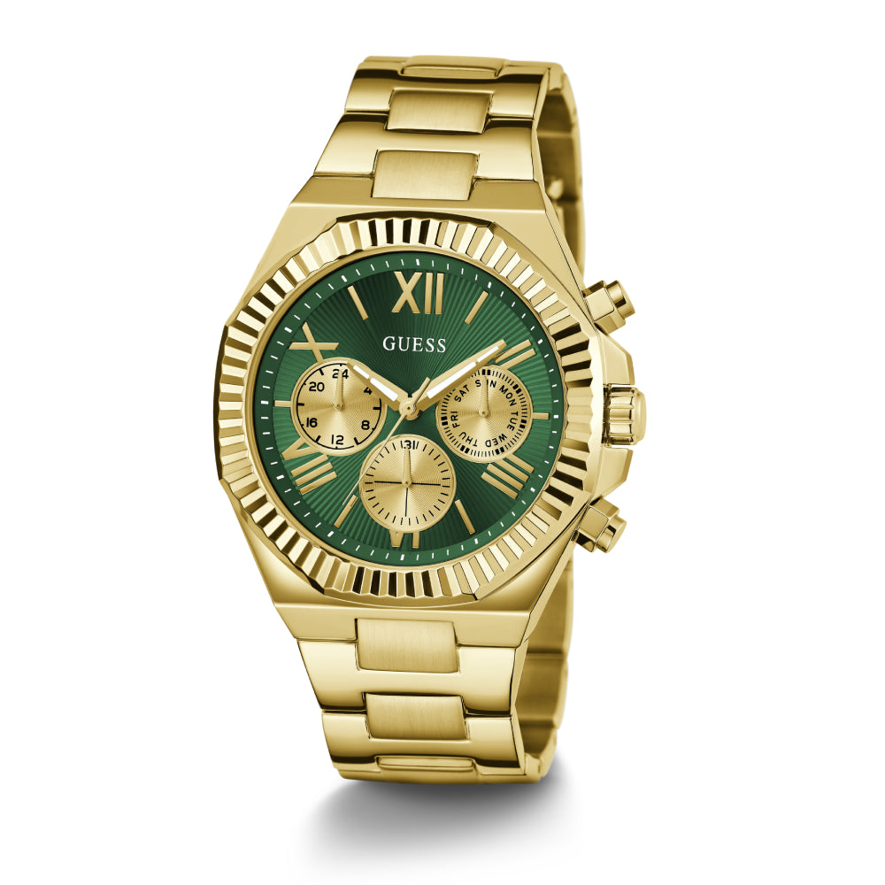 Guess Men's Quartz Watch with Green Dial - GWC-0304