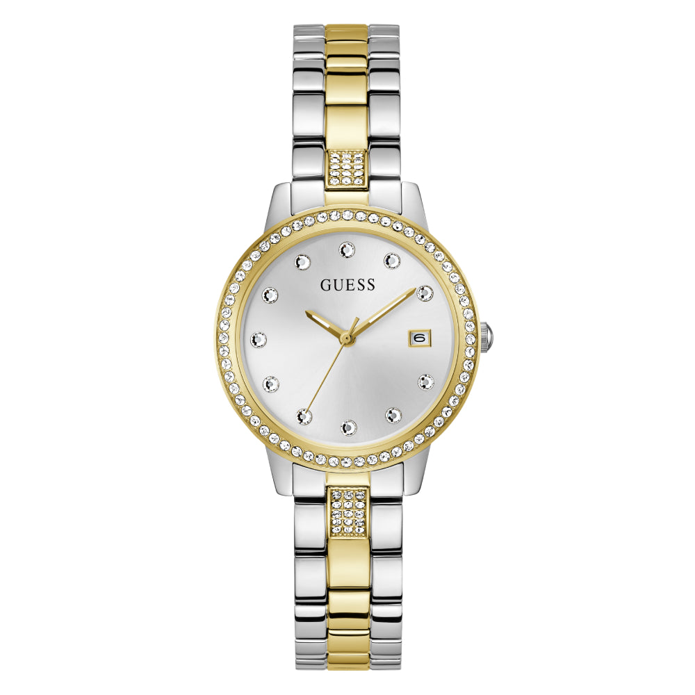 Guess Women's Quartz Watch with White Dial - GWC-0314