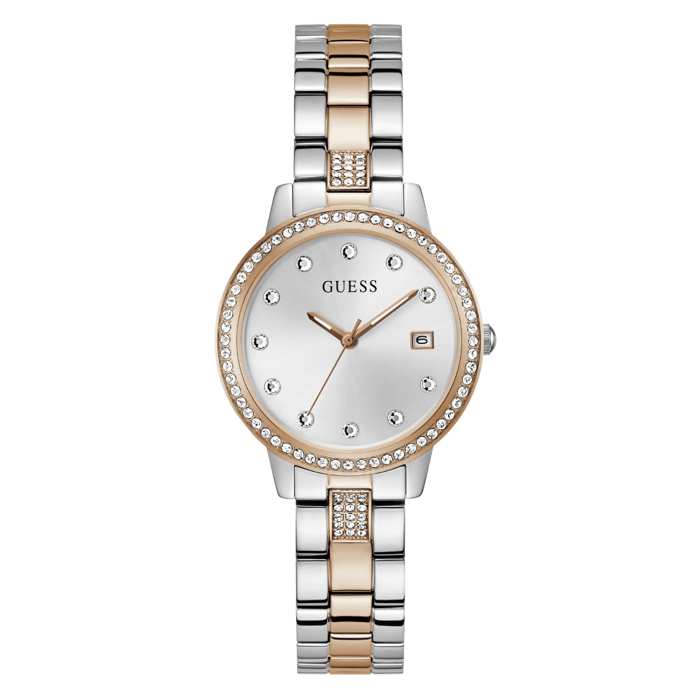 Guess Women's Quartz Watch with White Dial - GWC-0315