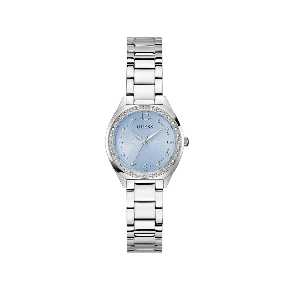 Women's Guess Watch with Quartz Movement and Ice Blue Dial - GWC-0370