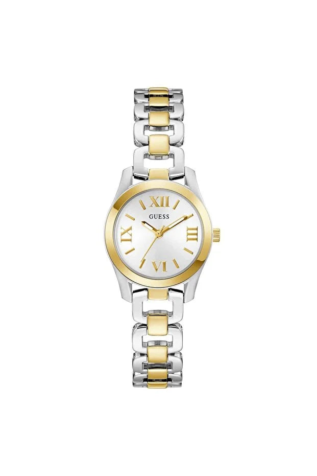 Women's Guess watch with quartz movement and silver dial - GWC-0379