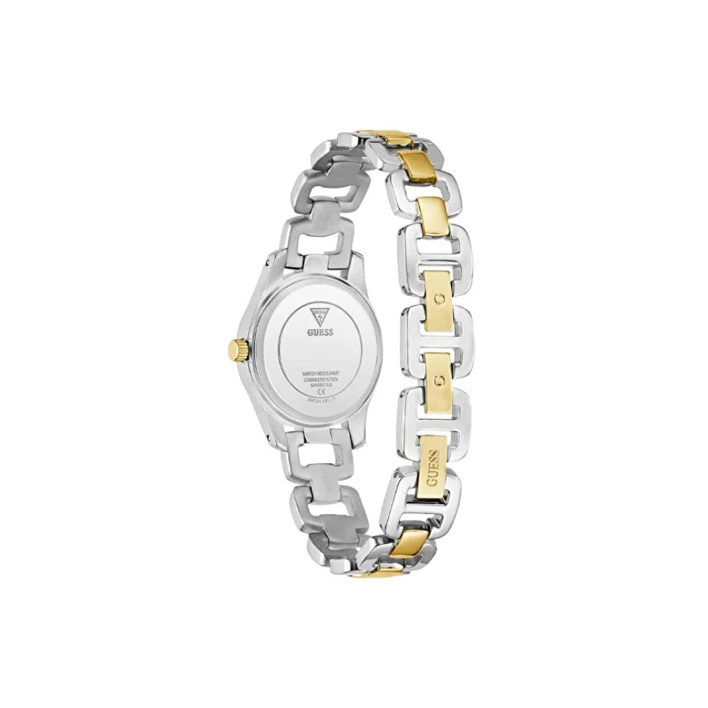 Women's Guess watch with quartz movement and silver dial - GWC-0379