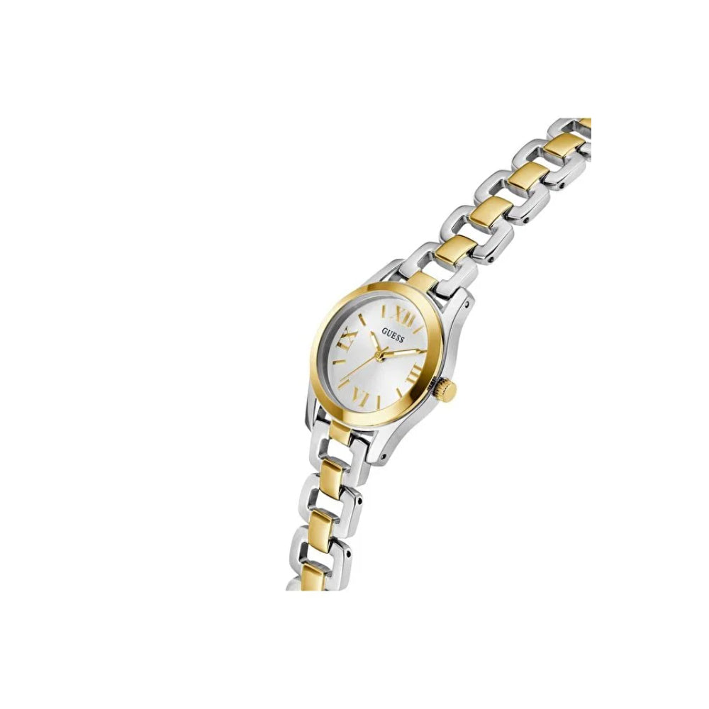 Women's Guess watch with quartz movement and silver dial - GWC-0379