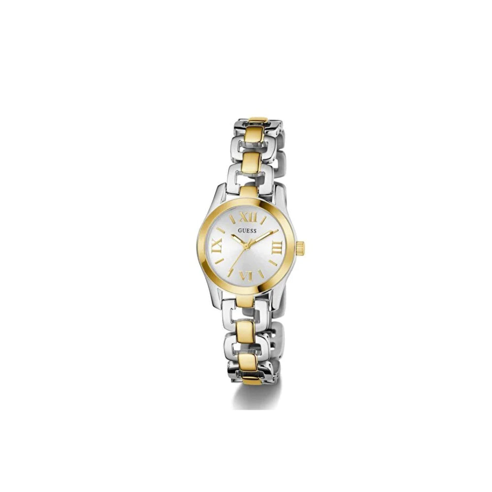 Women's Guess watch with quartz movement and silver dial - GWC-0379