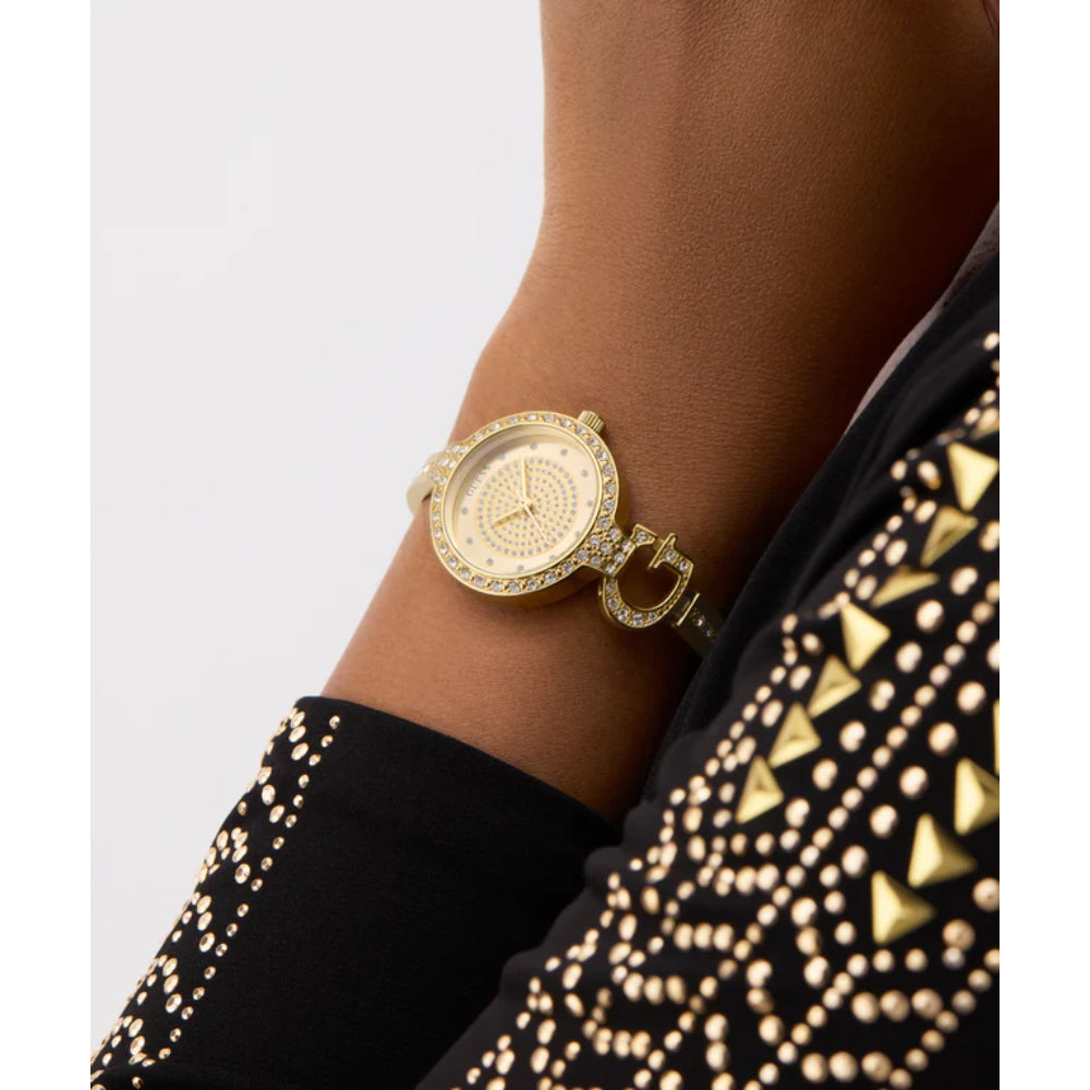 Guess Women's Quartz Watch with Silver Dial - GWC-0381