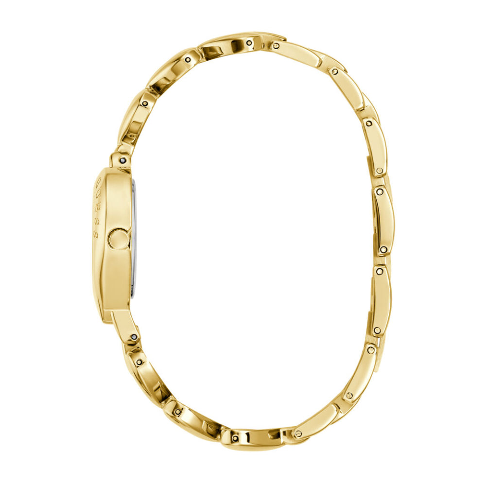 Guess Women's Quartz Watch with Gold Dial - GWC-0392