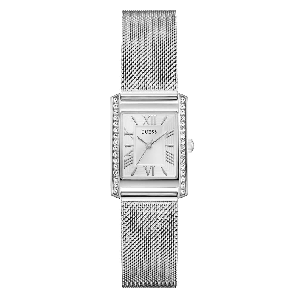 GUESS Women's Quartz Watch with Silver Dial - GWC-0395
