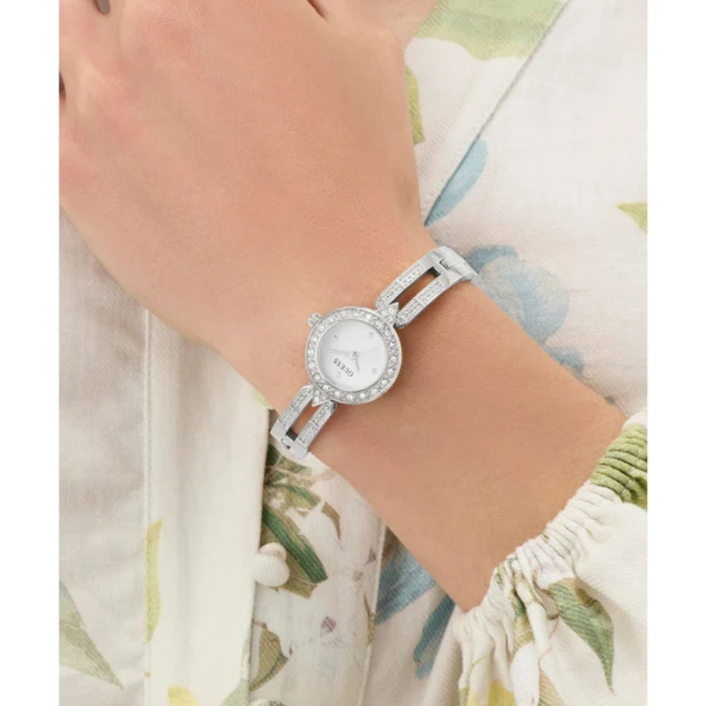 Guess Women's Quartz Watch with Silver Dial - GWC-0398