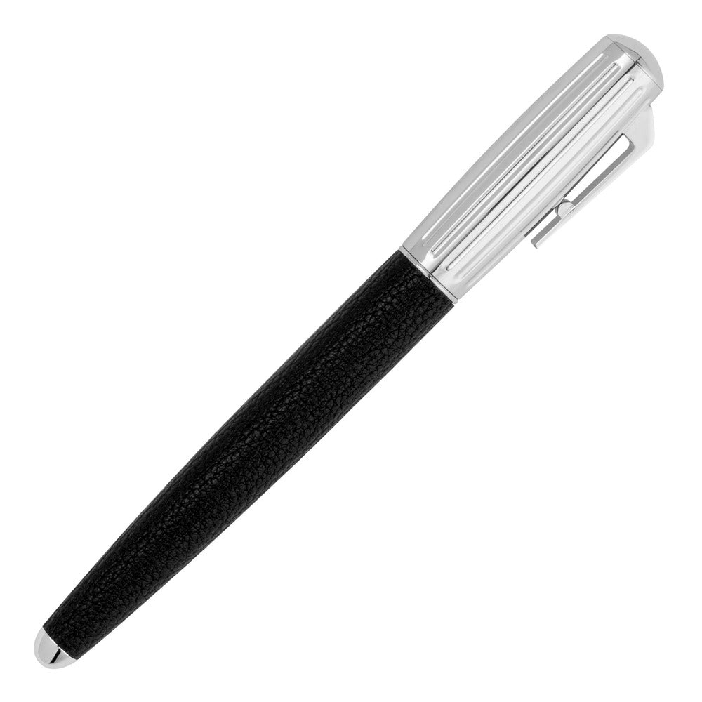 Hugo Boss Black and Silver Rollerball Pen - HBPEN-0057