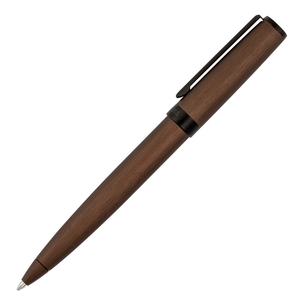 قلم بولبوينت باللون البني وأسود من هوغو بوس - HBPEN-0058