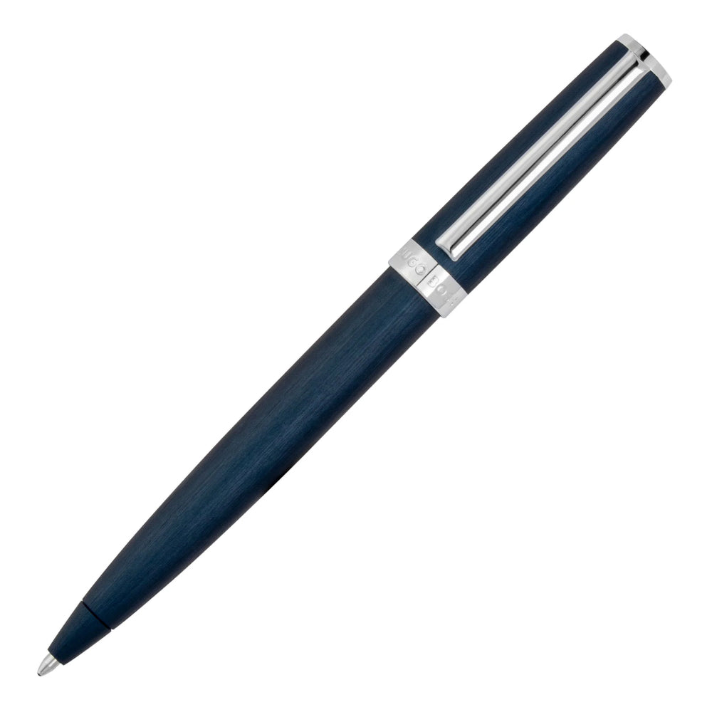 Hugo Boss Blue and Silver Ballpoint Pen - HBPEN-0060