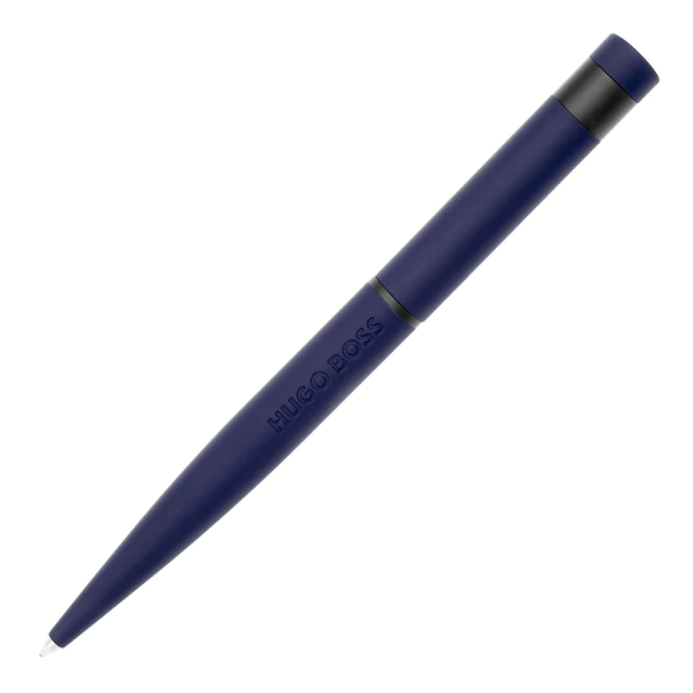 Hugo Boss Dark Blue and Black Ballpoint Pen - HBPEN-0068