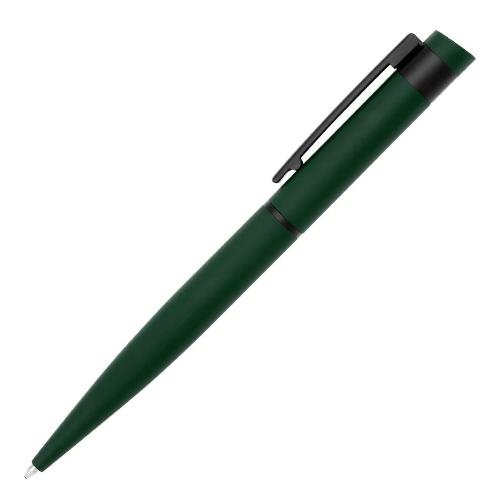 Hugo Boss Dark Green and Black Ballpoint Pen - HBPEN-0075