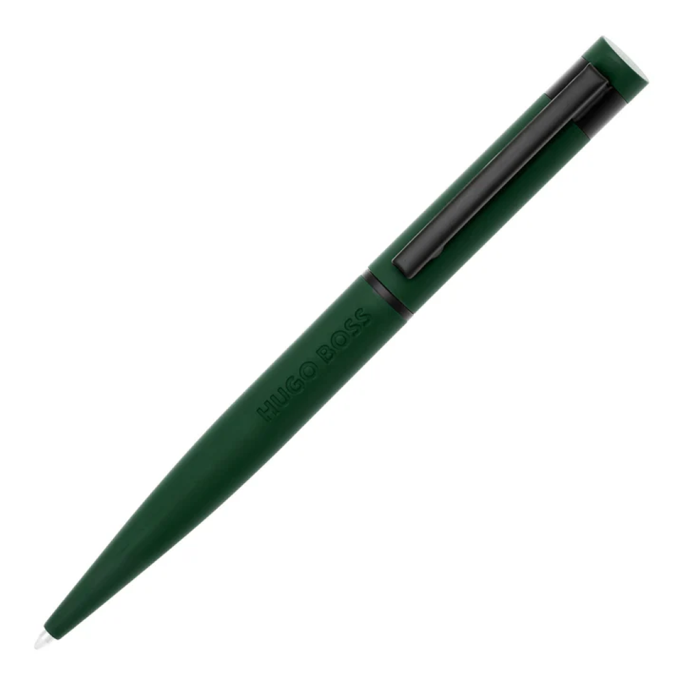 Hugo Boss Dark Green and Black Ballpoint Pen - HBPEN-0075