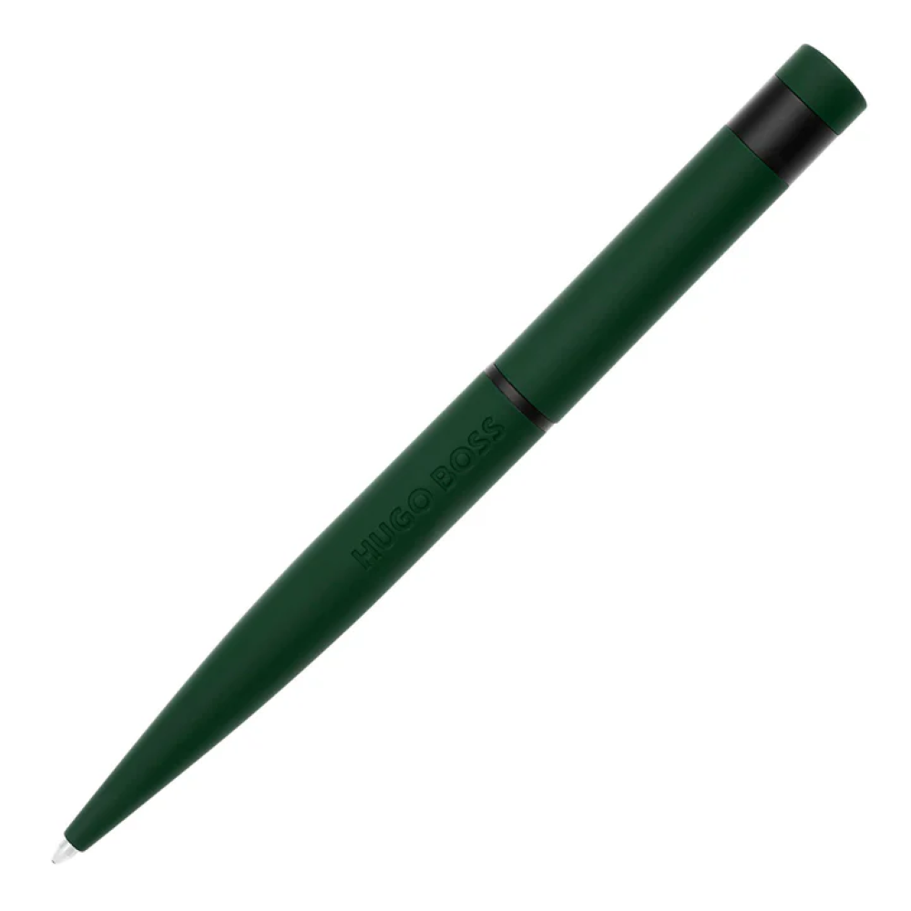 قلم بولبوينت باللون الأخضر غامق وأسود من هوغو بوس - HBPEN-0075