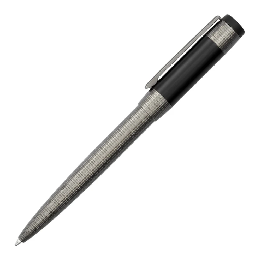 قلم بولبوينت باللون الأسود ورمادي غامق من هوغو بوس - HBPEN-0076