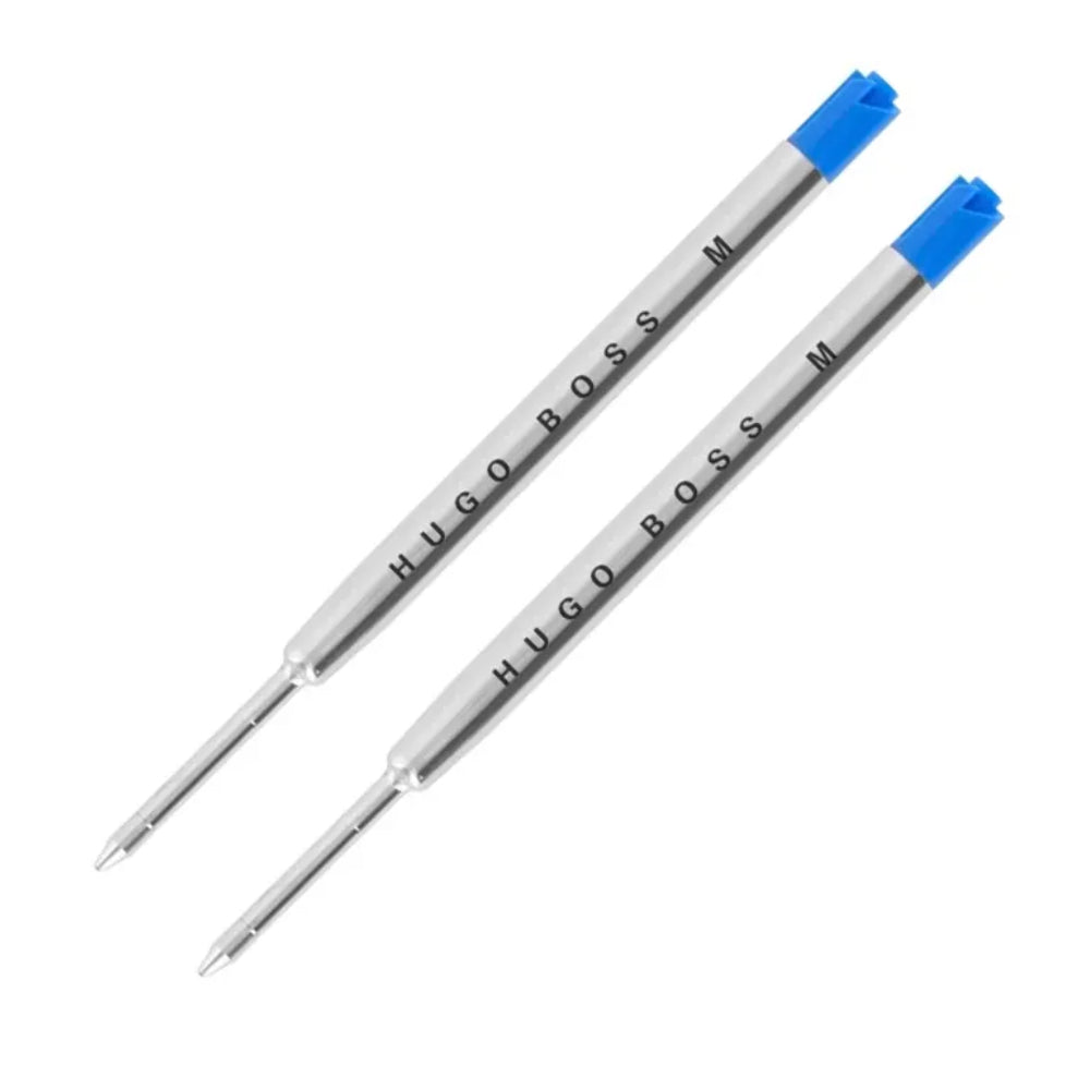 حزمة إعادة تعبئة أقلام كروية (بولبوينت) بحبر أزرق من هوغو بوس - HBREFILL-0001(Blue) 2PCS