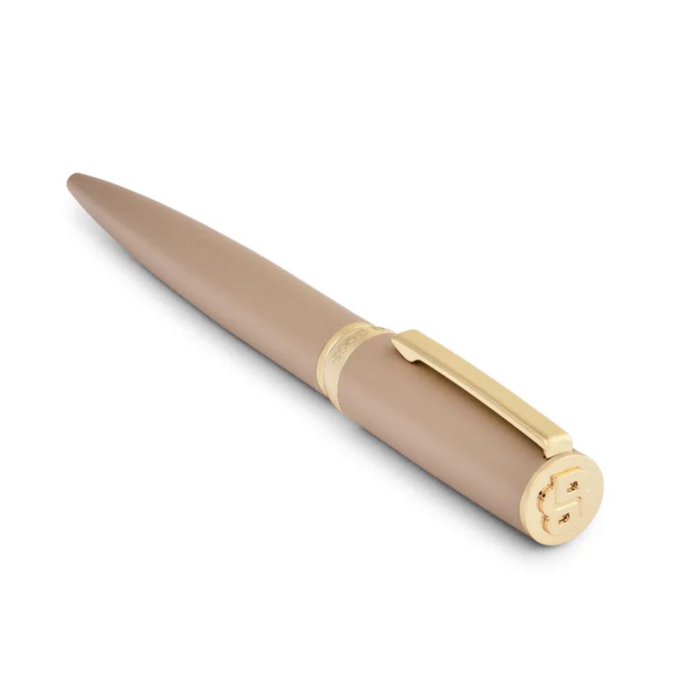 قلم حبر جاف بلون طبيعي من هوغو بوس، طراز آرتش دبل بي نود – HBPEN-0087