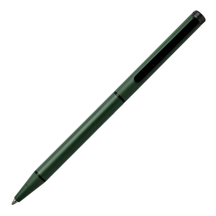 Hugo Boss Dark Green and Black Ballpoint Pen - HBPEN-0080