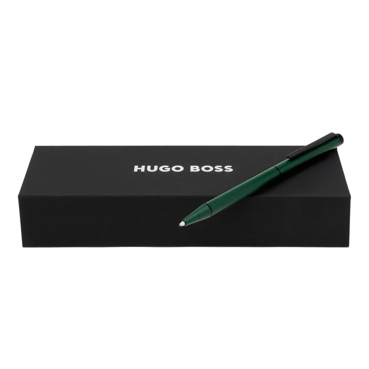 Hugo Boss Dark Green and Black Ballpoint Pen - HBPEN-0080