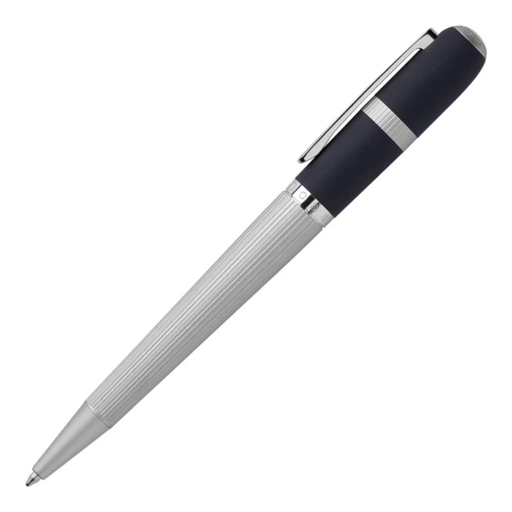 قلم هوغو بوس كونتور بال بوينت كحلي أزرق داكن، فضي HBPEN-0002