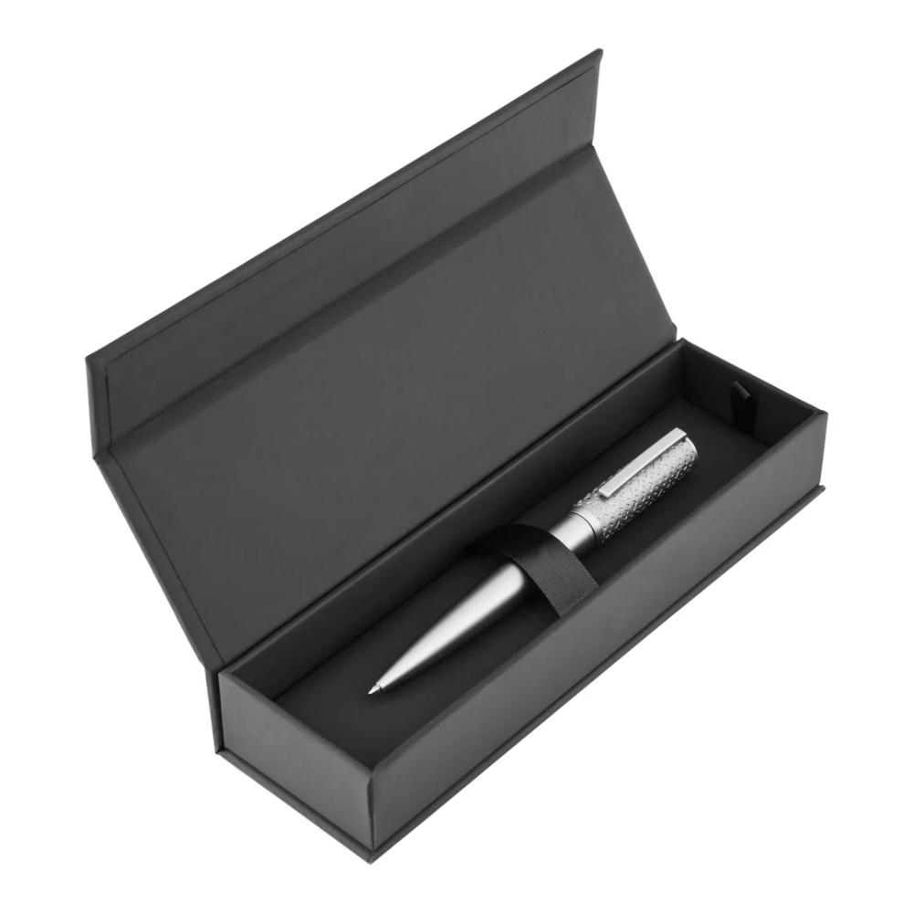 قلم حبر جاف كروم من هوغو بوس، طراز آرتش مونوجرام – HBPEN-0089