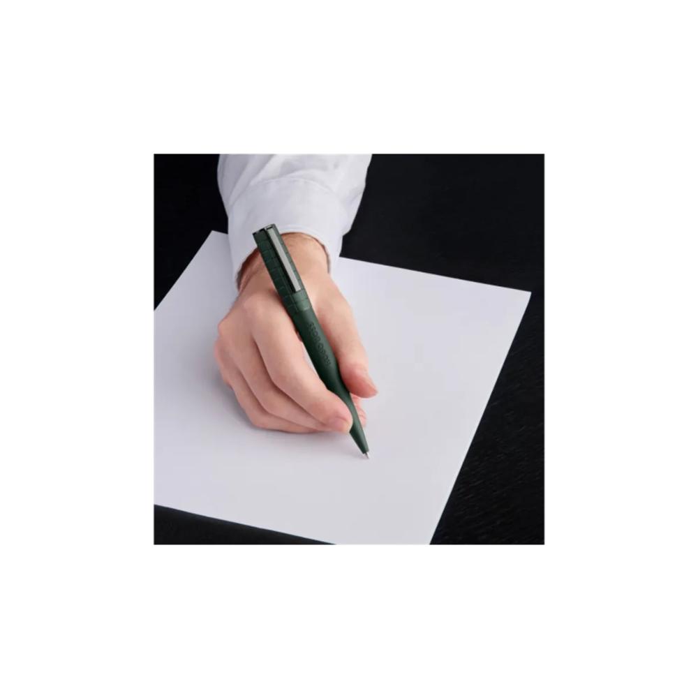 قلم حبر جاف أخضر داكن من هوغو بوس، طراز آرتش باوهاوس – HBPEN-0093