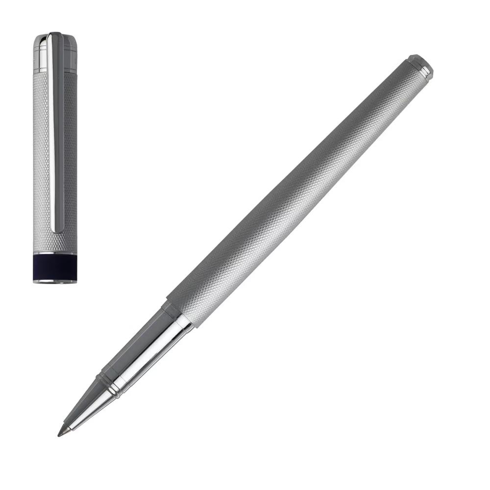 قلم هوغو بوس ساش براس رولربول كروم مع فضي HBPEN-0110