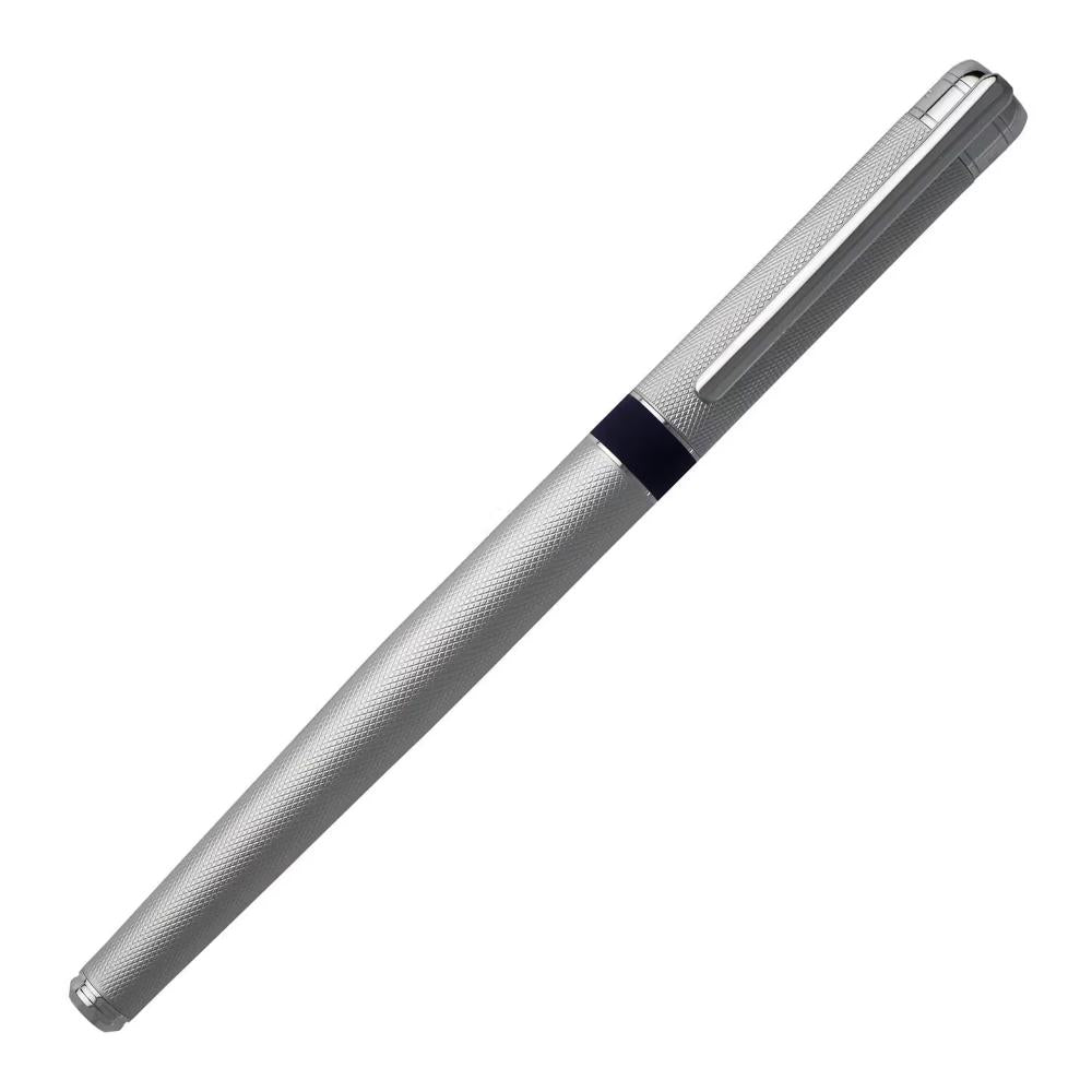 قلم هوغو بوس ساش براس رولربول كروم مع فضي HBPEN-0110