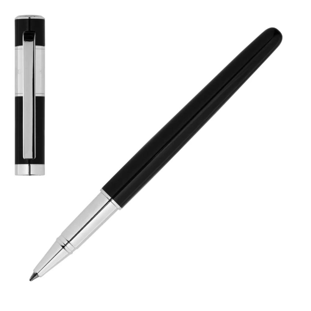 قلم هوغو بوس ريبون كلاسيك رولربول أسود، رمادي باستيل HBPEN-0112