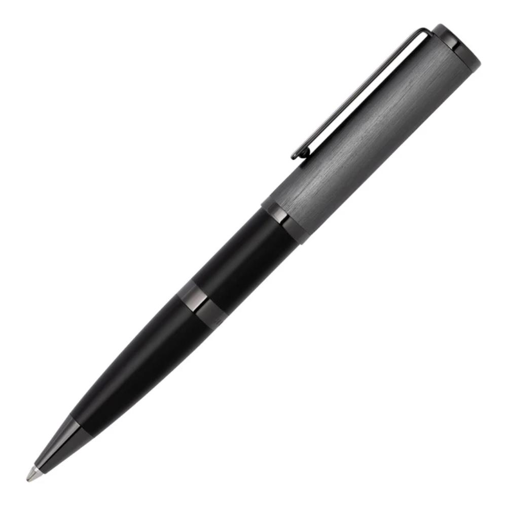 قلم هوغو بوس فورميشن غليم بال بوينت أسود، رمادي داكن HBPEN-0019
