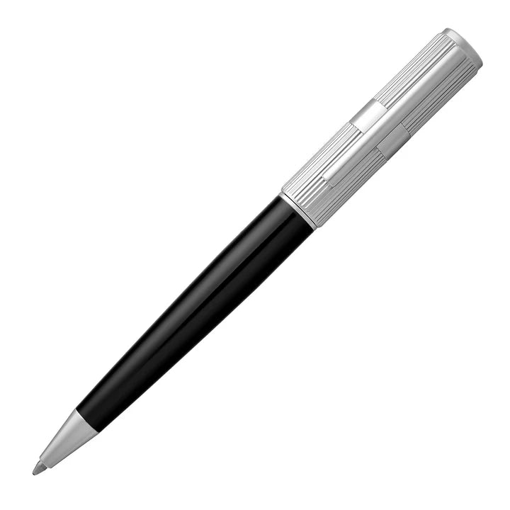 Hugo Boss Grey &amp; Black Ballpoint Pen - HBPEN-0078