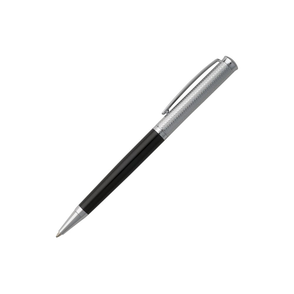 قلم حبر جاف باللونين الرمادي والأسود من هوغو بوس، طراز سوفيستيكيتد دايموند – HBPEN-0038