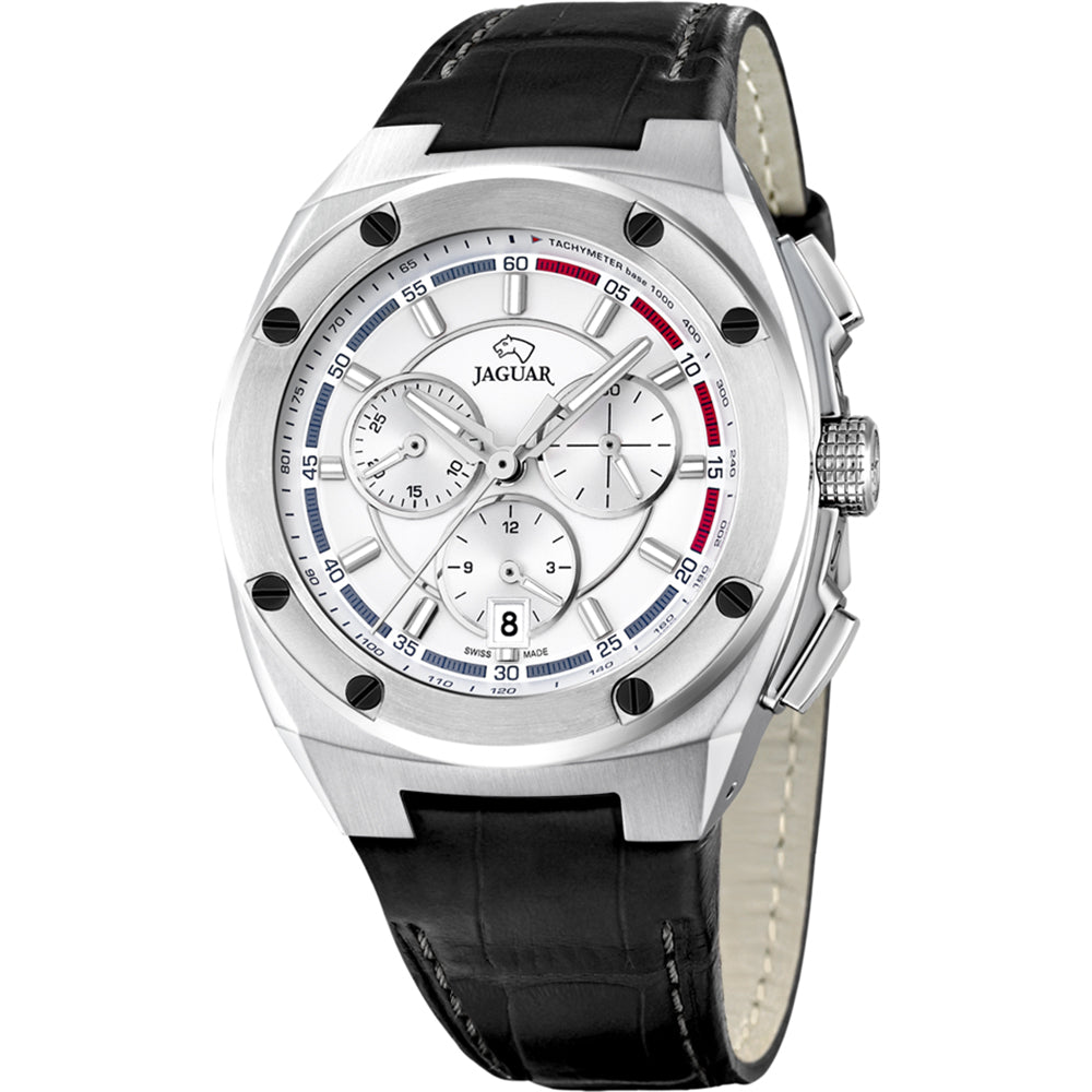 Jaguar Men's Watch, Quartz Movement, Silver Dial - J806/1