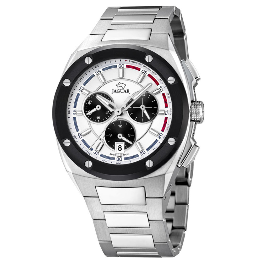 Jaguar Men's Watch, Quartz Movement, Silver Dial - J807/1