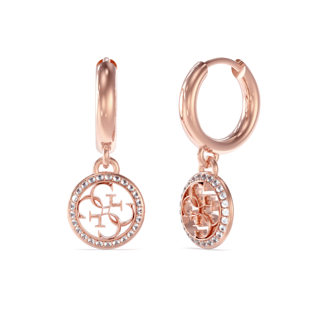 Guess Rose Gold Earrings for Women - GWCER-0008(RG)